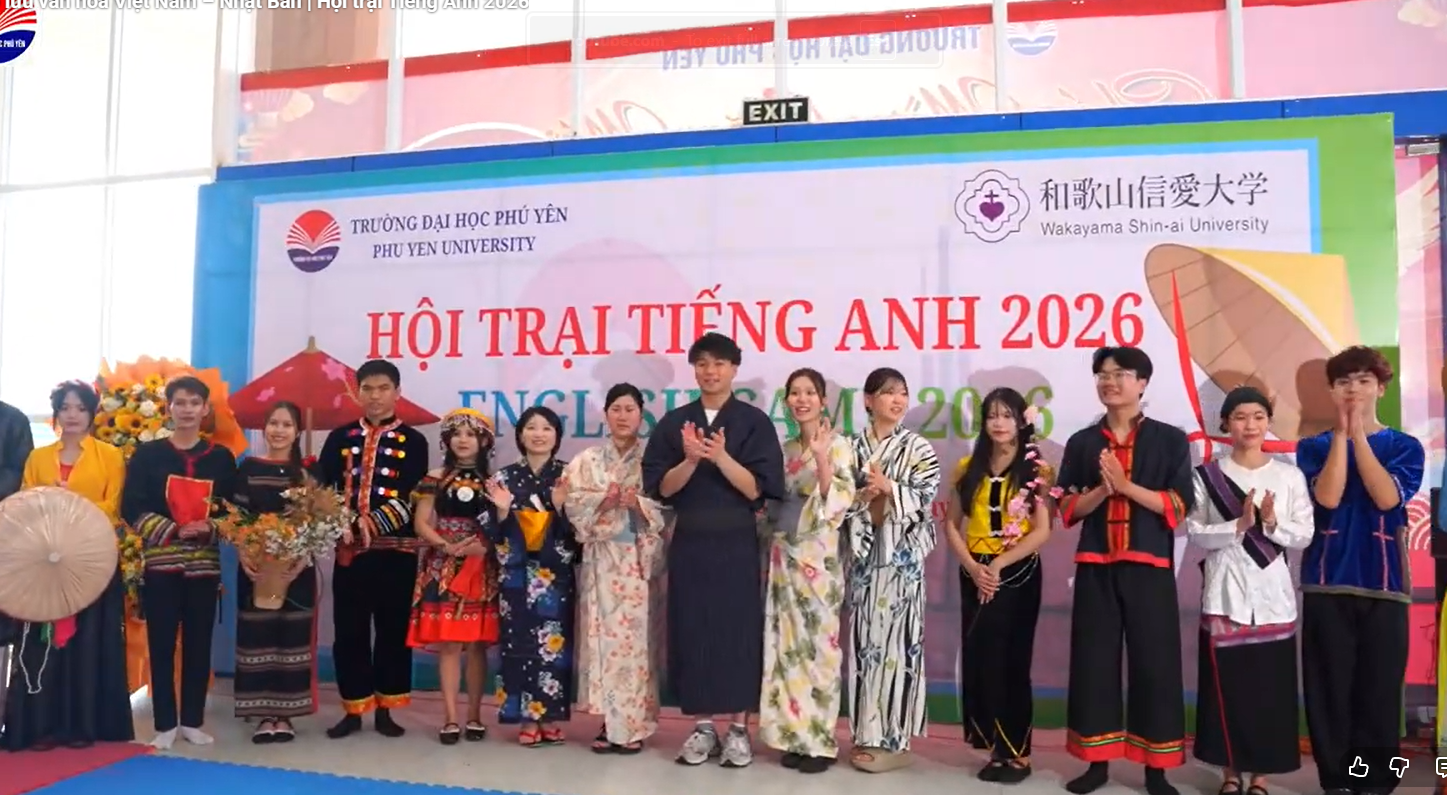 Hội trại Tiếng Anh 2026: Tăng cường giao lưu sinh viên giữa Trường Đại học Phú Yên và Trường Đại học Wakayama Shin-ai
